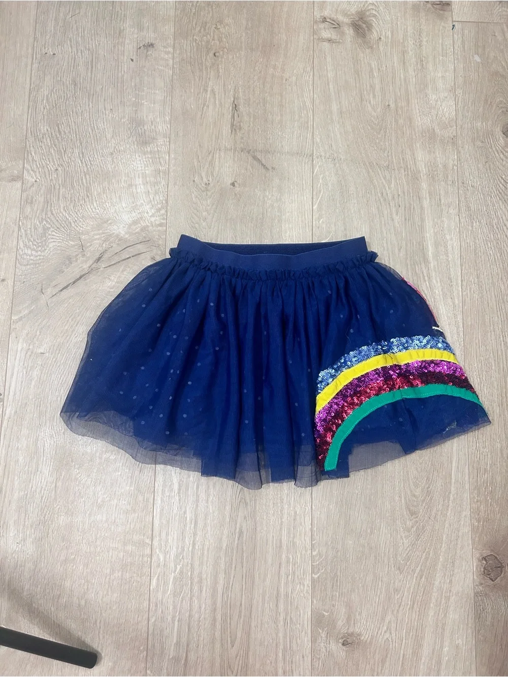 Mini Boden Christmas Santa tulle skirt size 2-3